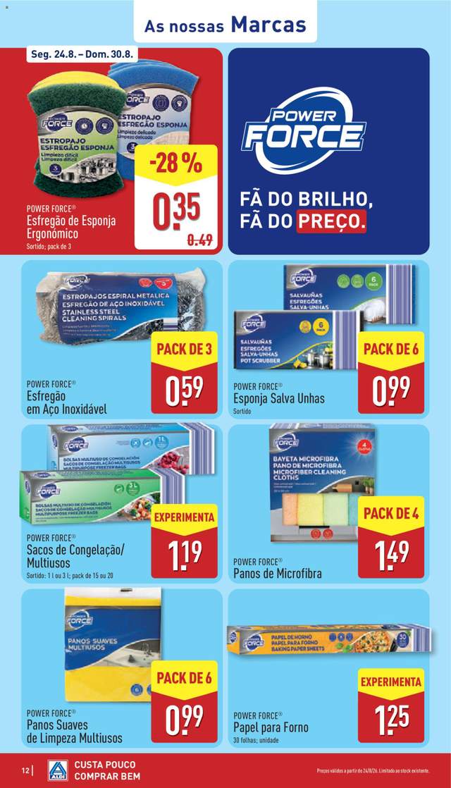 Novo folheto Aldi a partir de 24/08