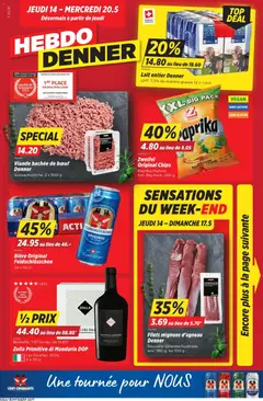 Vorschau des Merkblatts Denner aktionen FR vom Shop Denner gültig von 14.05.2026 bis 20.05.2026