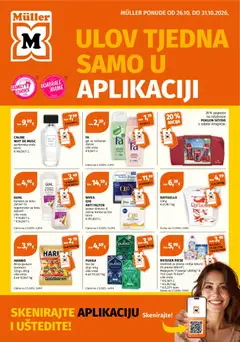 Pregled letka Müller Katalog trgovine Müller vrijedi od 26.10.2026
