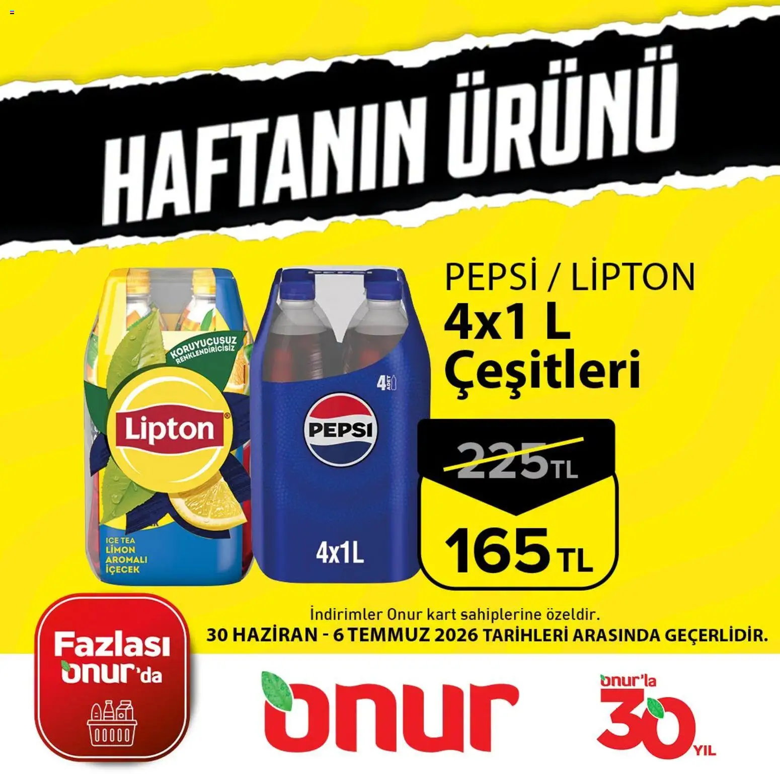 Onur Market Onur Market - Haftanın Ürünü 30.06.2026 - Broşürünün önizlemesi