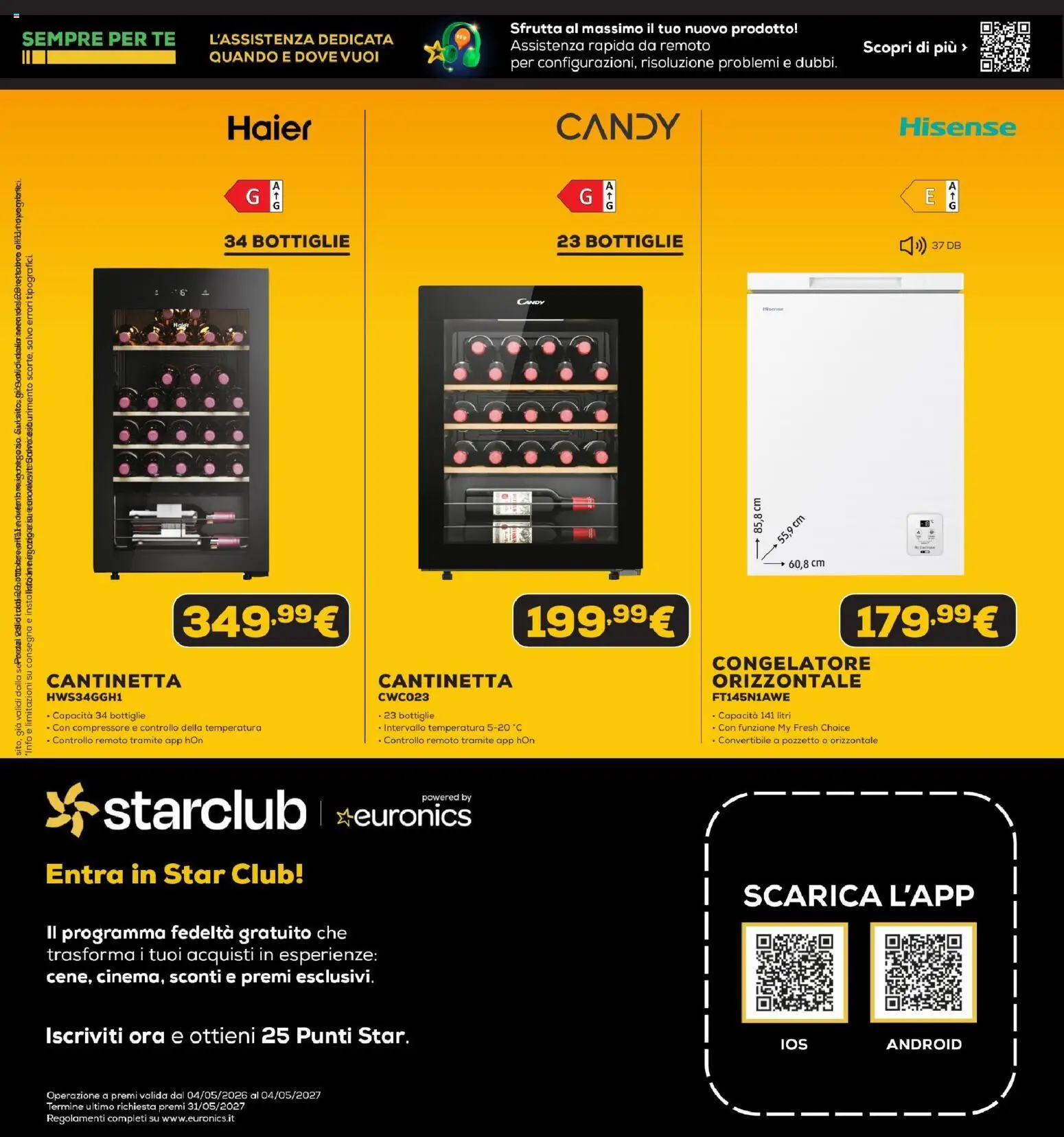 Anteprima dell'opuscolo Euronics Black Friday dal negozio Euronics valido da 29/10/2026 - Compressore, Tè, Congelatore