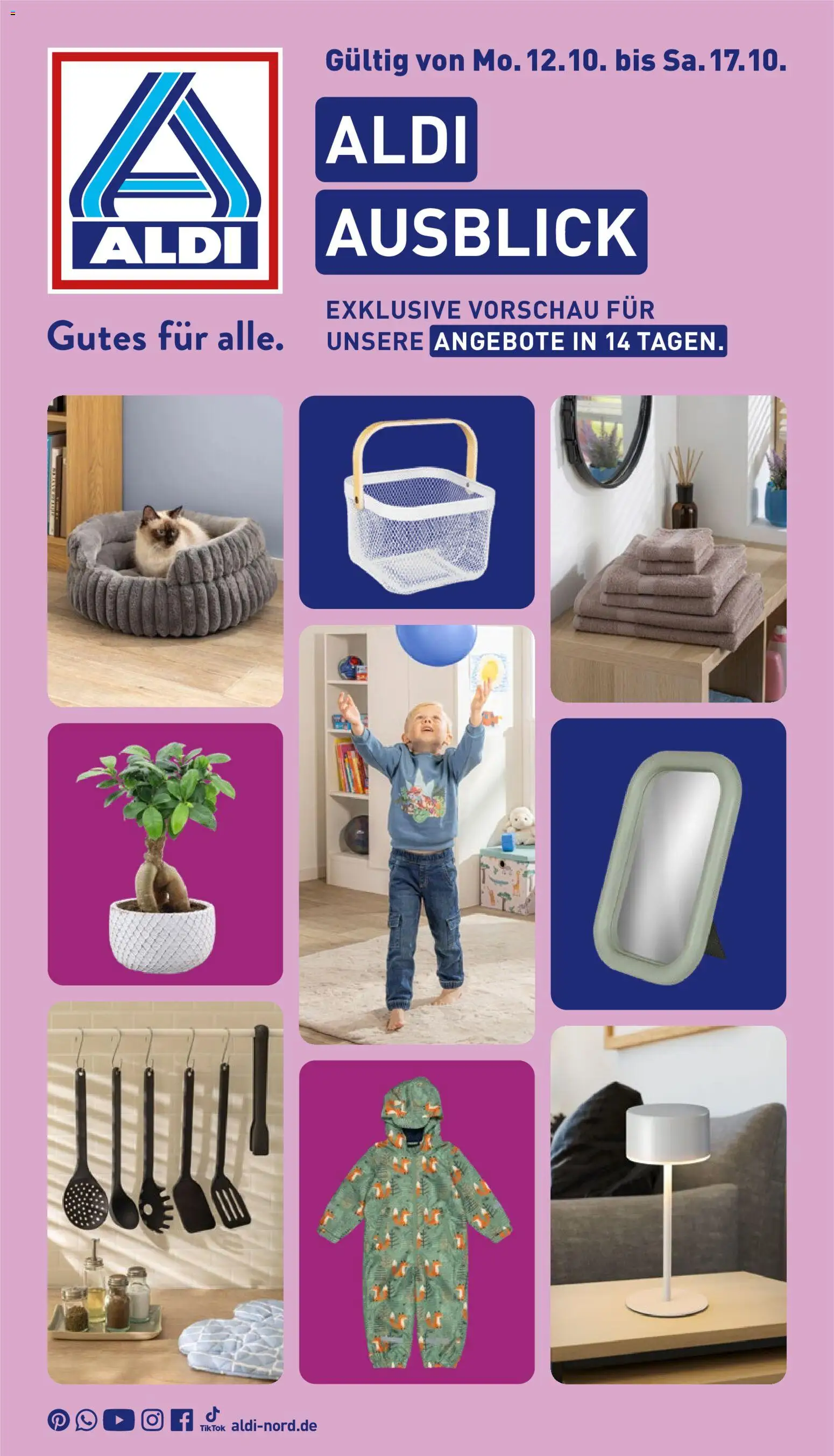 Vorschau von dem Prospekt des Geschäftes Aldi, gültig ab dem 12.10.2026