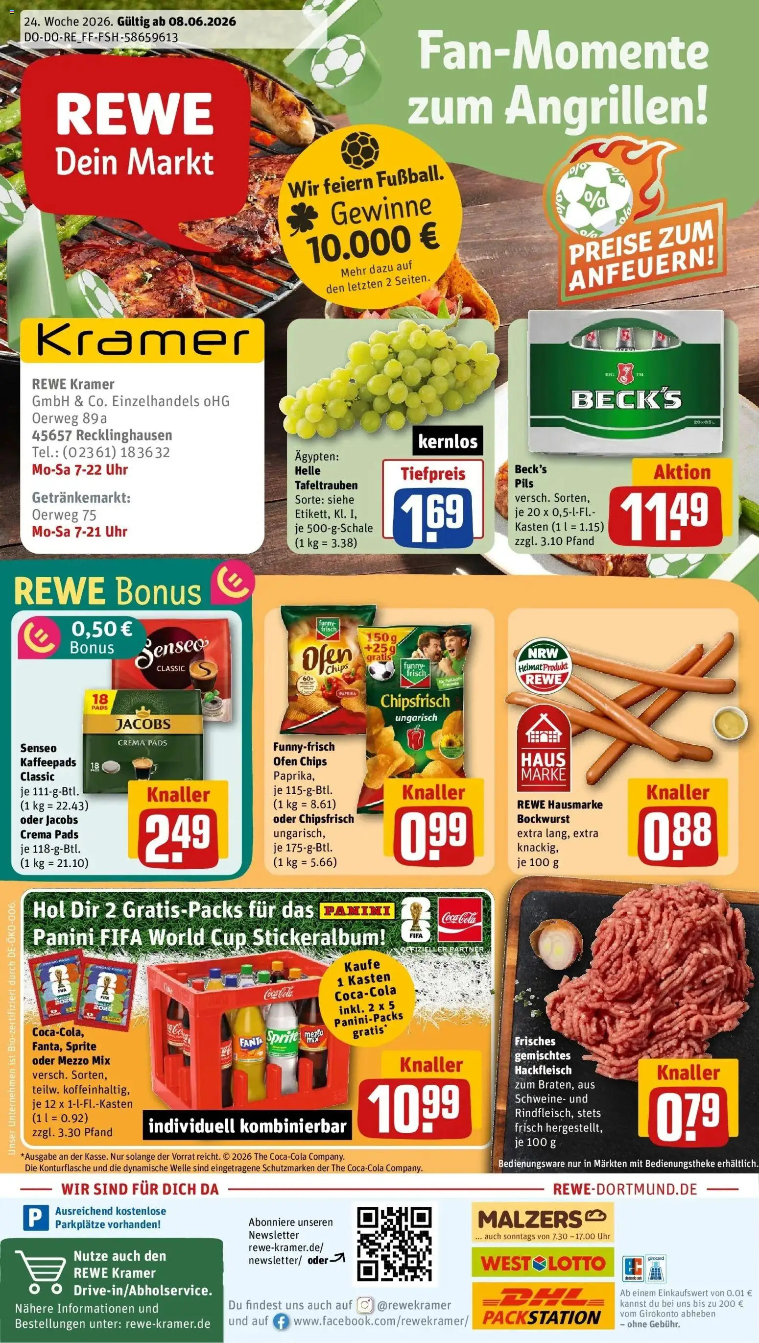 Vorschau von dem Prospekt des Geschäftes Rewe, gültig ab dem 08.06.2026