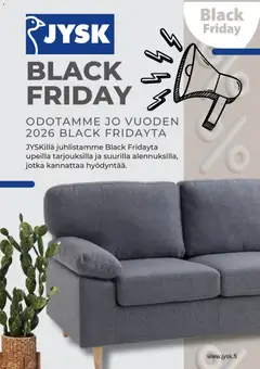 Kaupan JYSK JYSK Black Friday -ennakkoilmoitus esikatselu, voimassa 12/10/2026