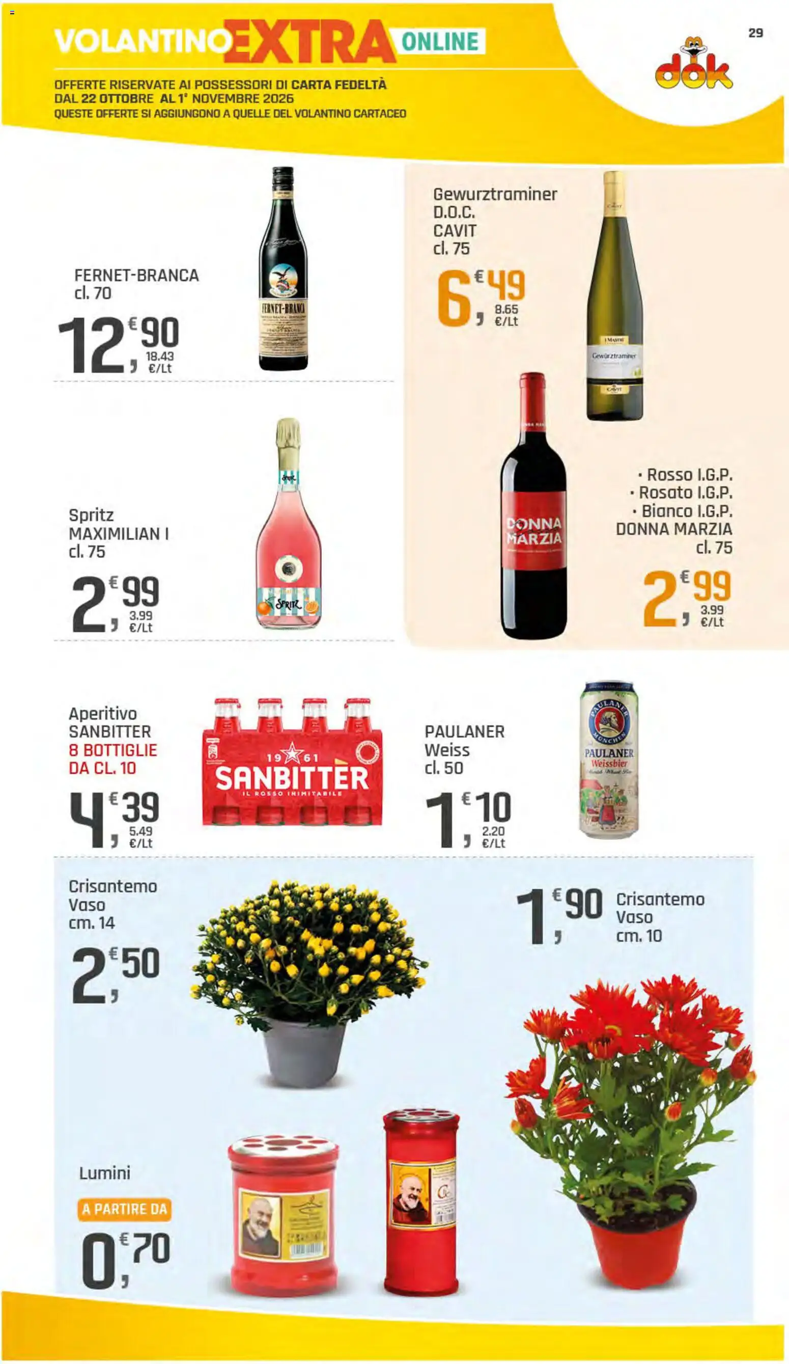 Anteprima dell'opuscolo DOK volantino dal negozio DOK valido da 22/10/2026 - Aperitivo, Vaso