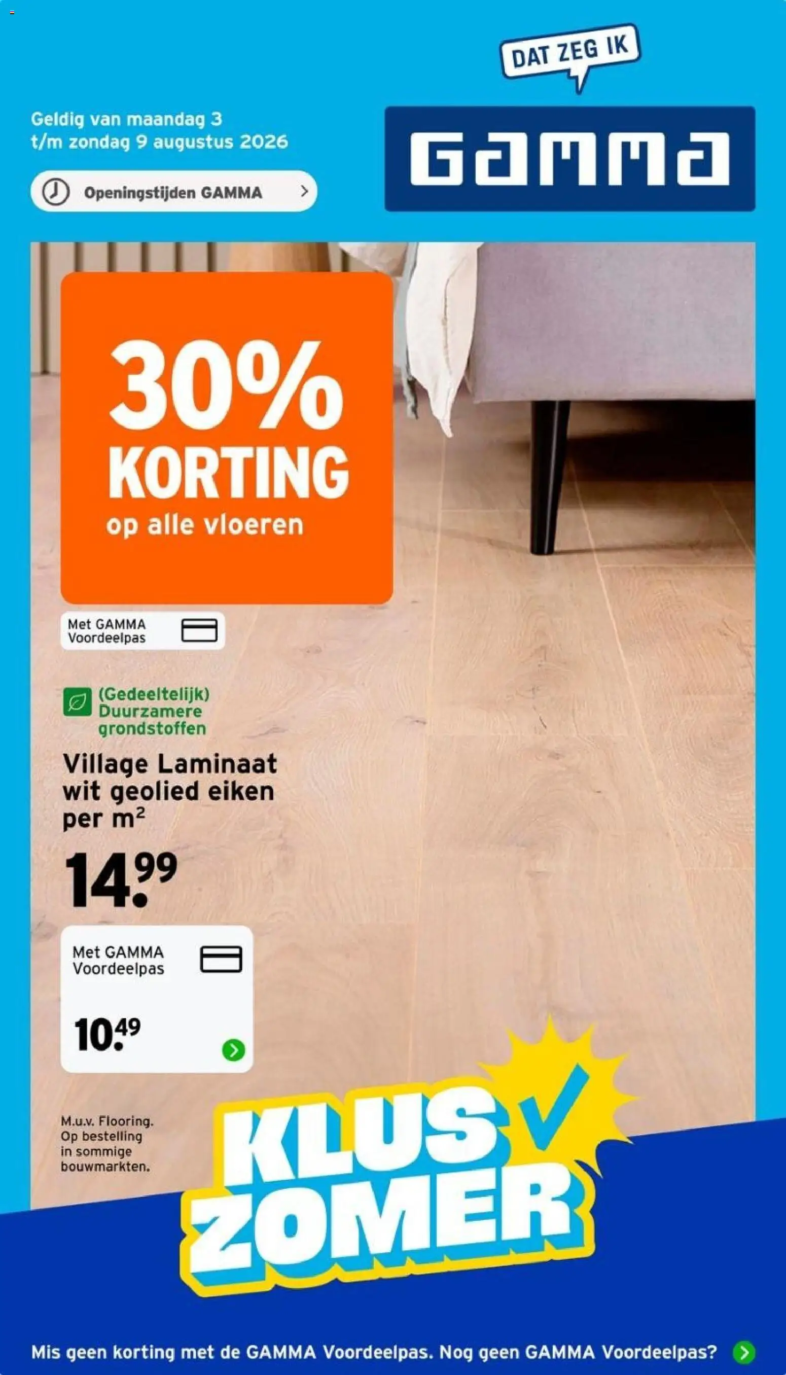 Voorbeeld van GAMMA folder van winkel GAMMA geldig vanaf 03-08-2026
