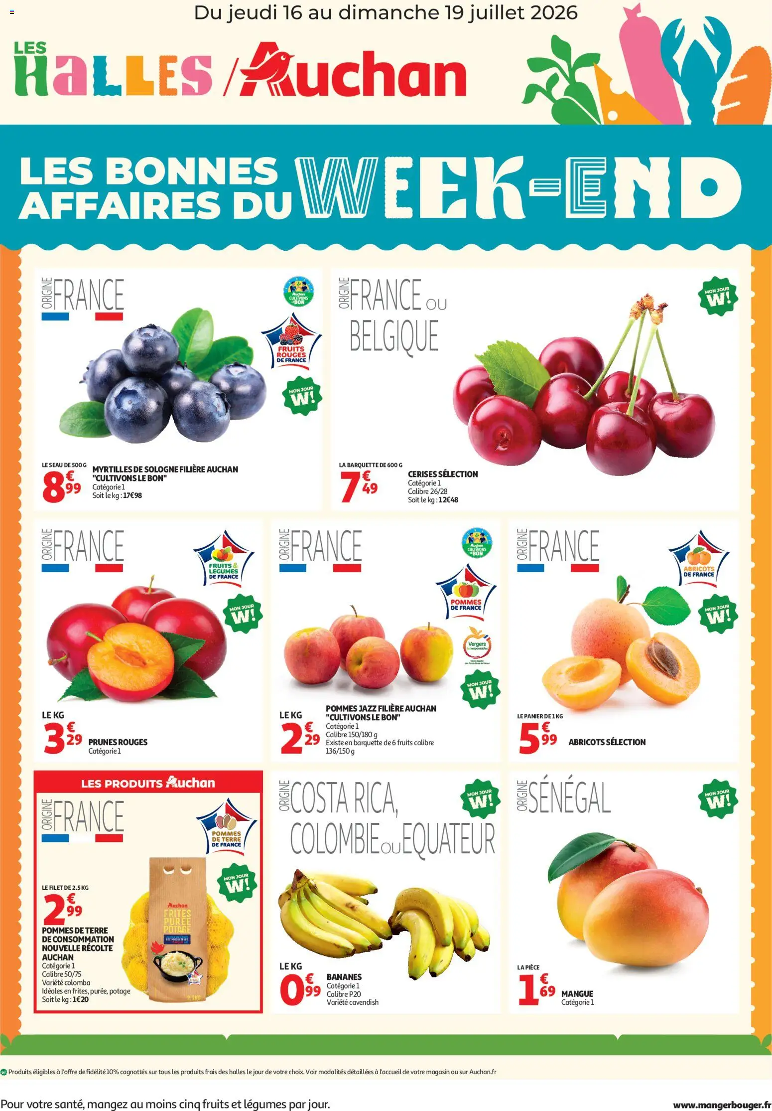 Voorbeeld van Auchan Les bons plans du week-end dans votre hyper ! van winkel Auchan geldig vanaf 16/07/2026 - La, Filet