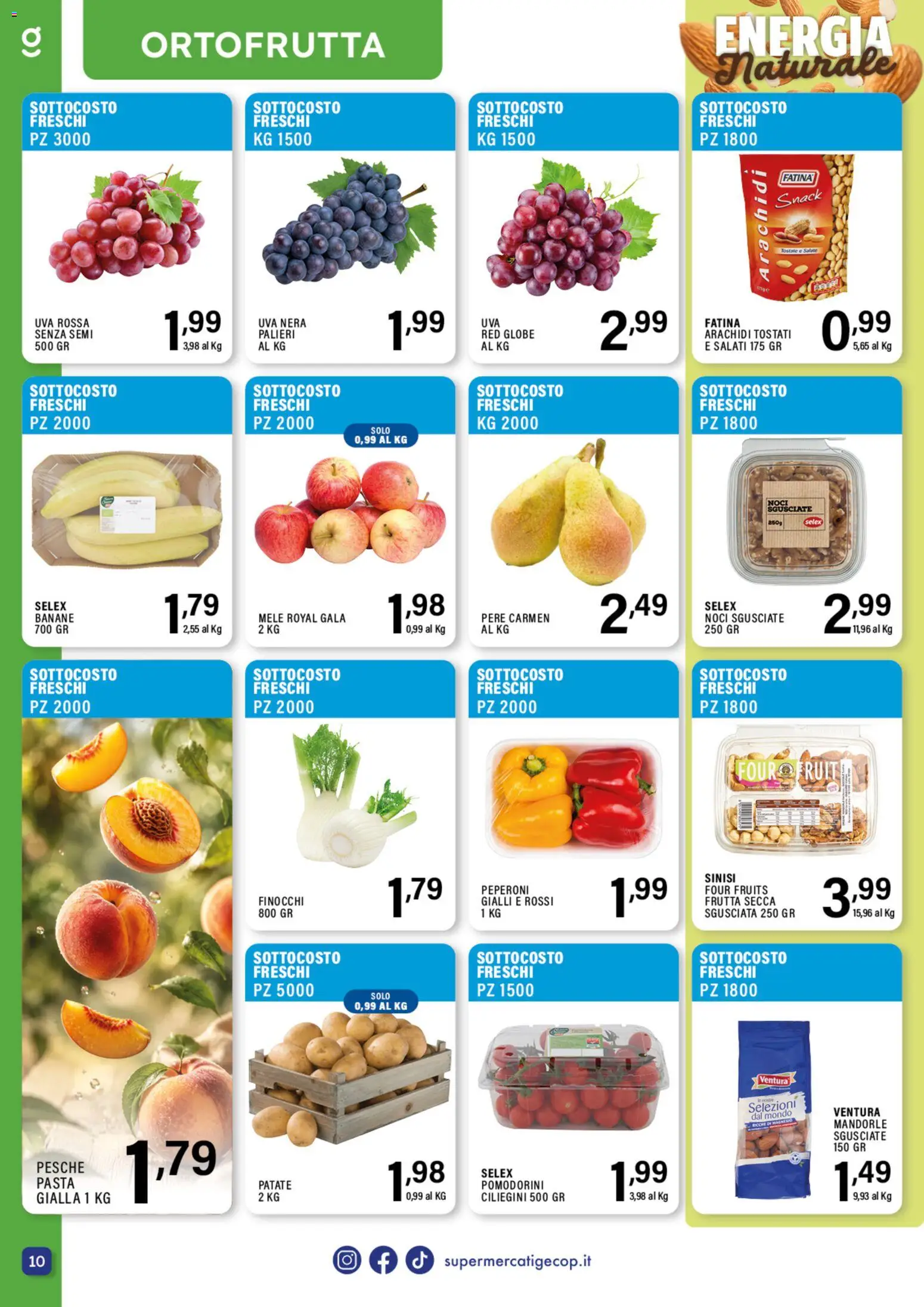 Anteprima dell'opuscolo GECOP volantino dal negozio GECOP valido da 07/09/2026 - Pasta, Noci, Frutta secca, Mandorle, Arachidi, Patate, Mele, Banane