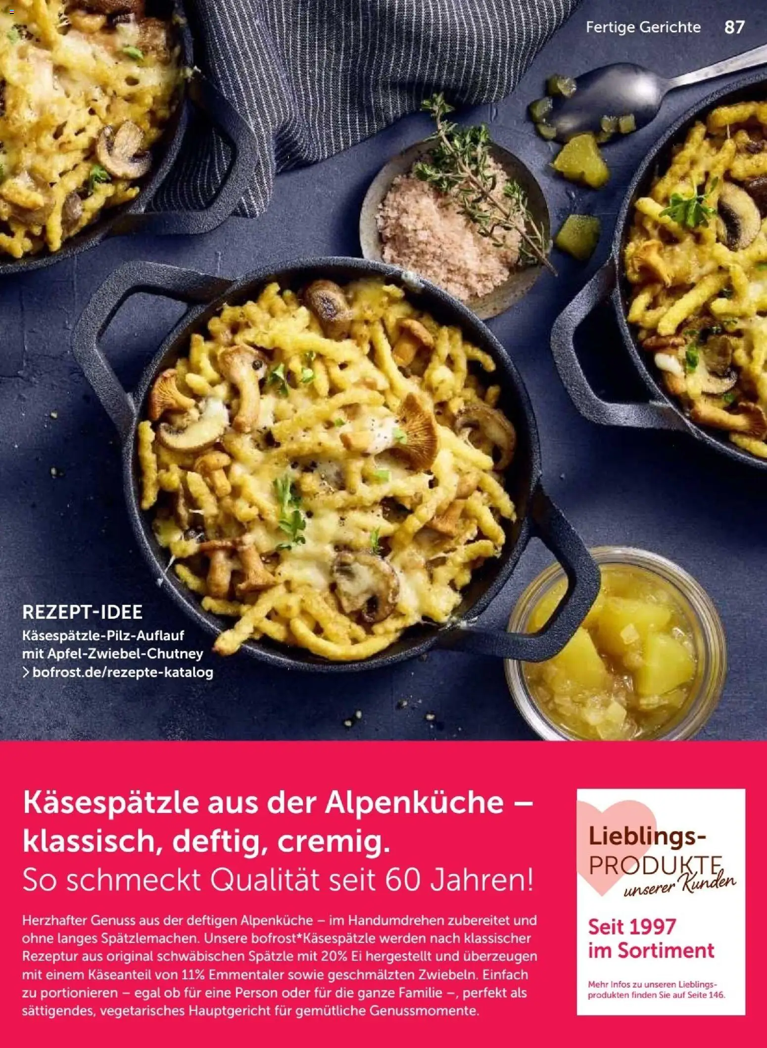 Vorschau von dem Prospekt des Geschäftes Bofrost, gültig ab dem 07.09.2026 - Gerichte