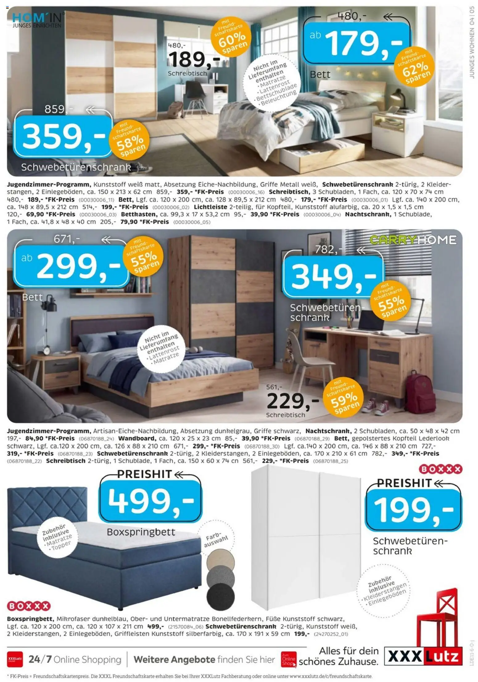 Vorschau von dem Prospekt des Geschäftes XXXLutz, gültig ab dem 24.10.2026 - Boxspringbett, Matratze, Bett, Schrank, Lattenrost, Topper, Schwebetürenschrank