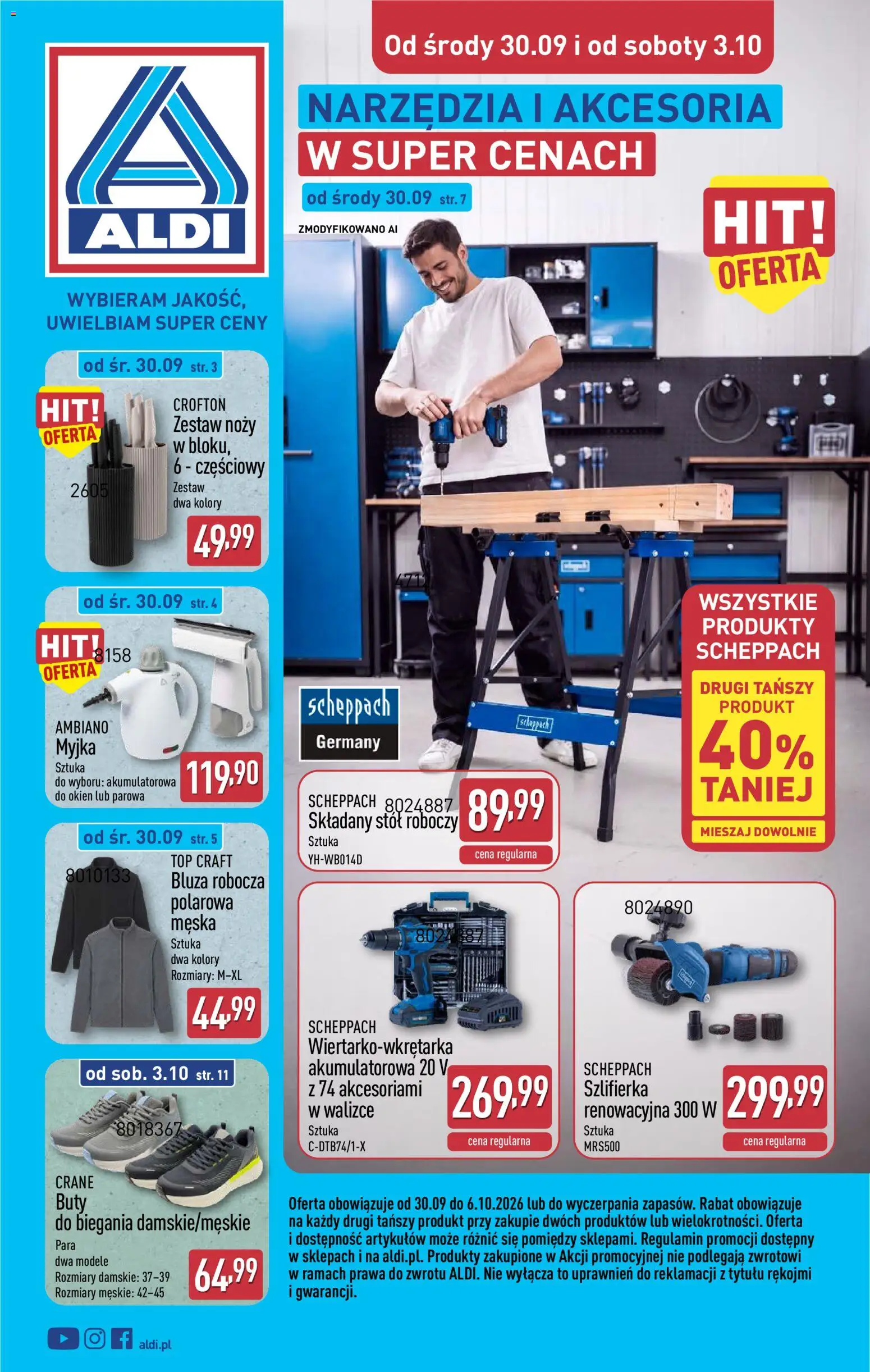 Pogląd gazetki "Aldi gazetka - Artykuły przemysłowe i tekstylia" ze sklepu Aldi ważnej od 30.09.2026