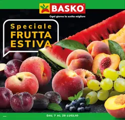 Anteprima dell'opuscolo Basko volantino Frutta Estiva dal negozio Basko valido da 07/07/2026