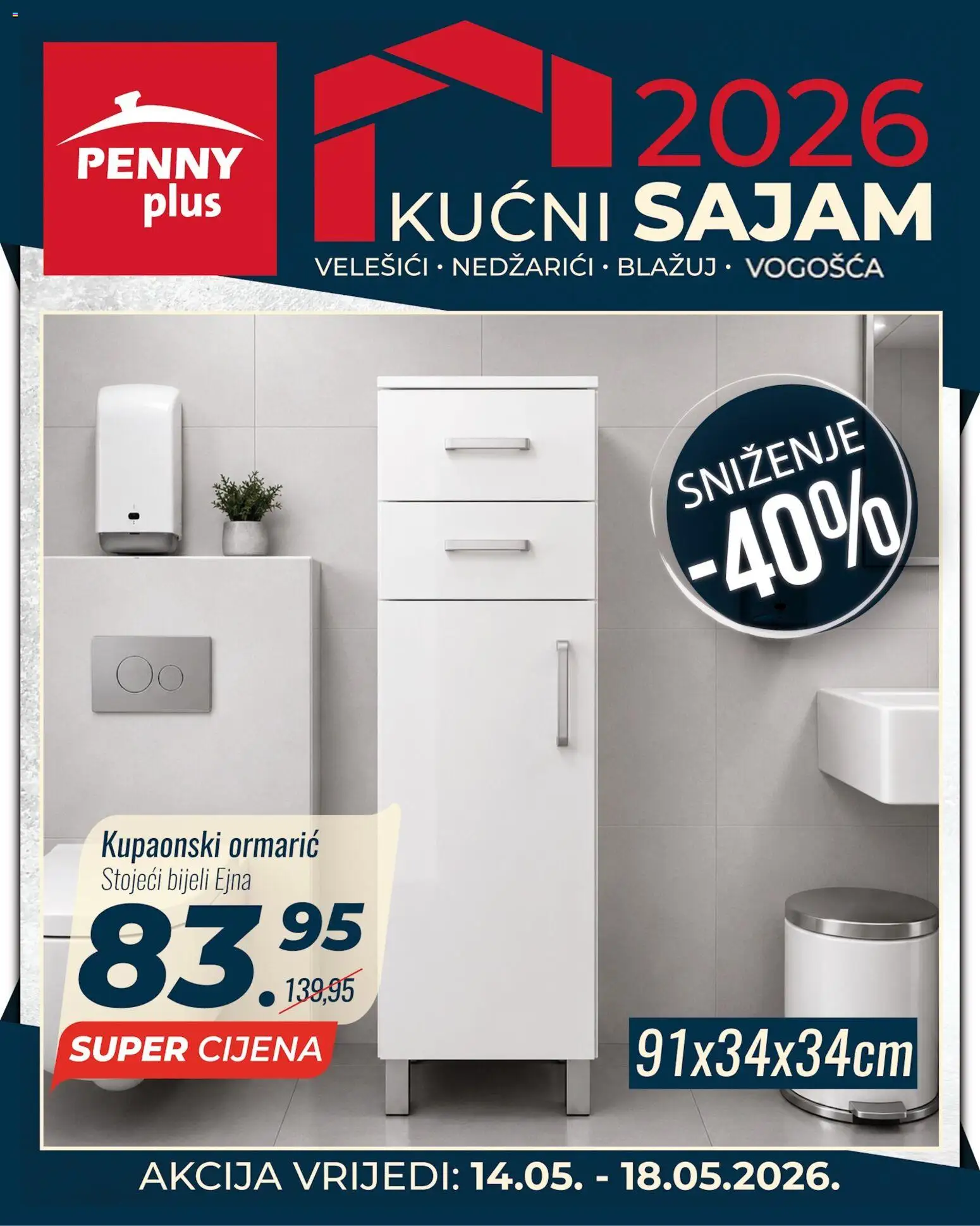 Pregled letka Penny Plus - kucni sajam 2026 trgovine Penny Plus vrijedi od 14.05.2026