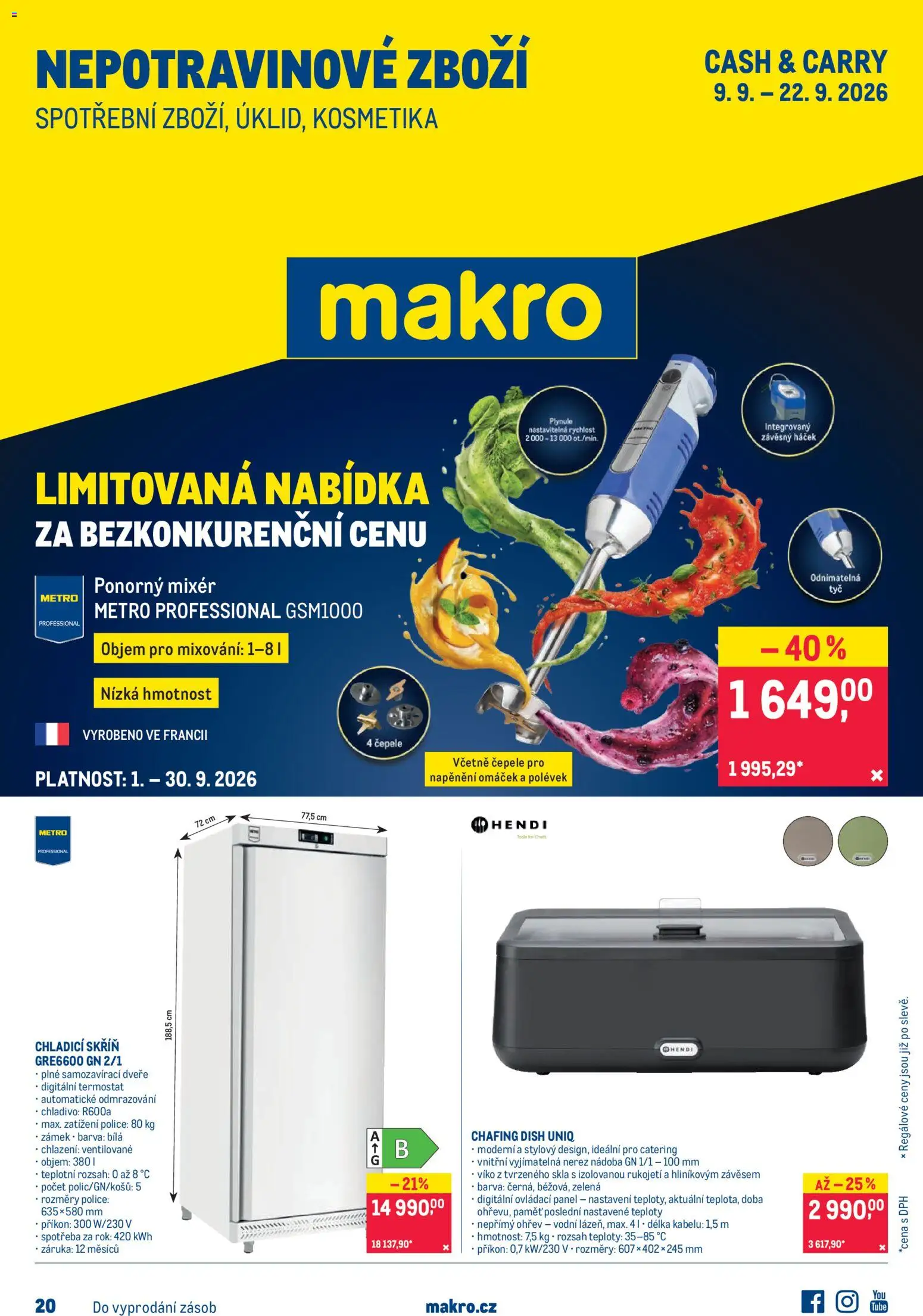 Náhled nabídky: Makro Makro leták - Nepotravinové zboží platný od 09.09.2026