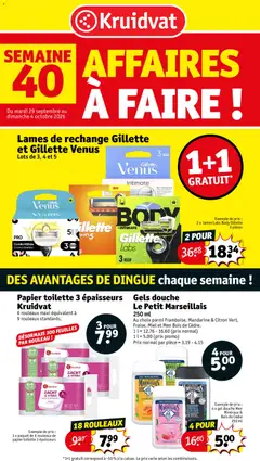 Prévisualisation de Kruidvat AFFAIRES À FAIRE ! du magasin Kruidvat formulaire valide 29/09/2026