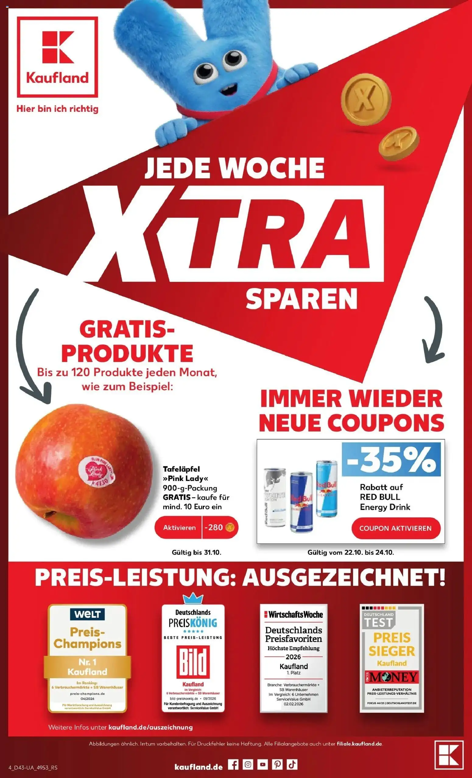 Vorschau von dem Prospekt des Geschäftes Kaufland, gültig ab dem 19.10.2026