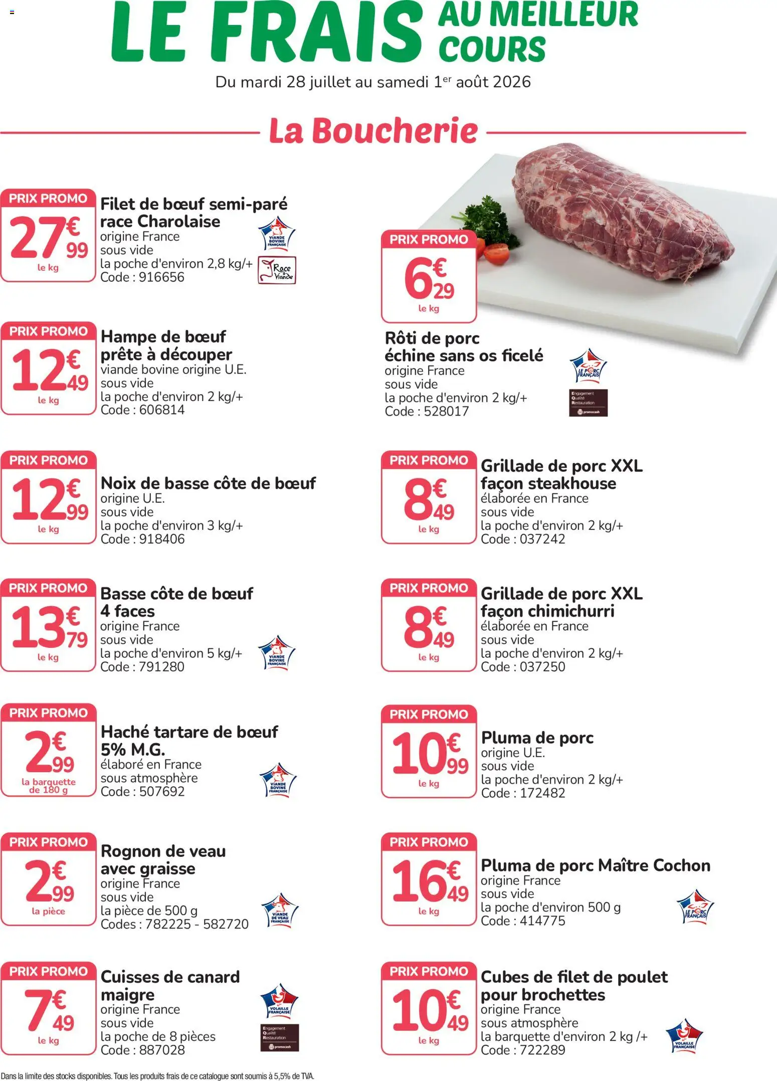 Prévisualisation de Promocash Meilleur cours du magasin Promocash formulaire valide 28/07/2026