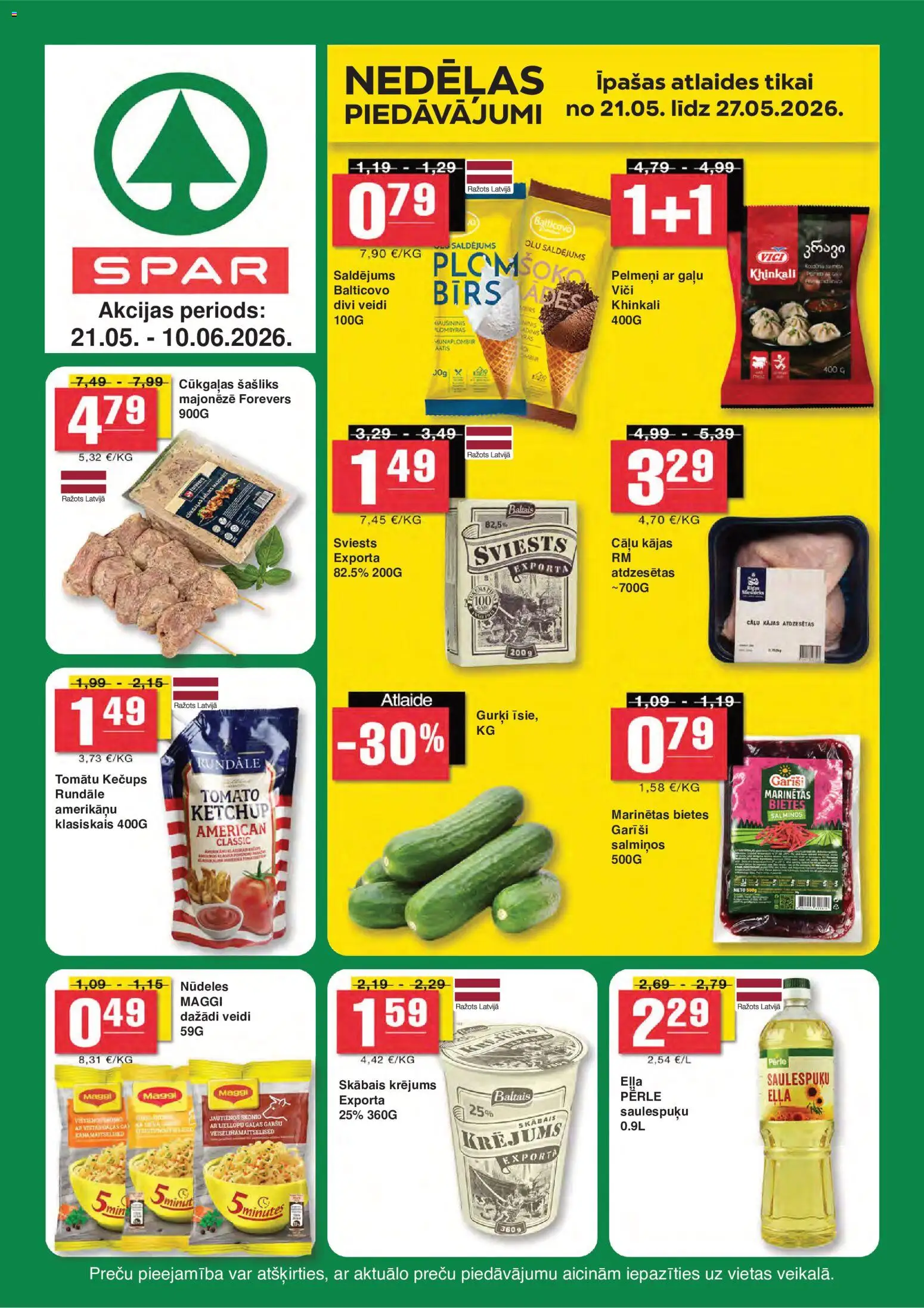 Skatīt Spar akciju bukletu, derīgs no 21.05.2026.