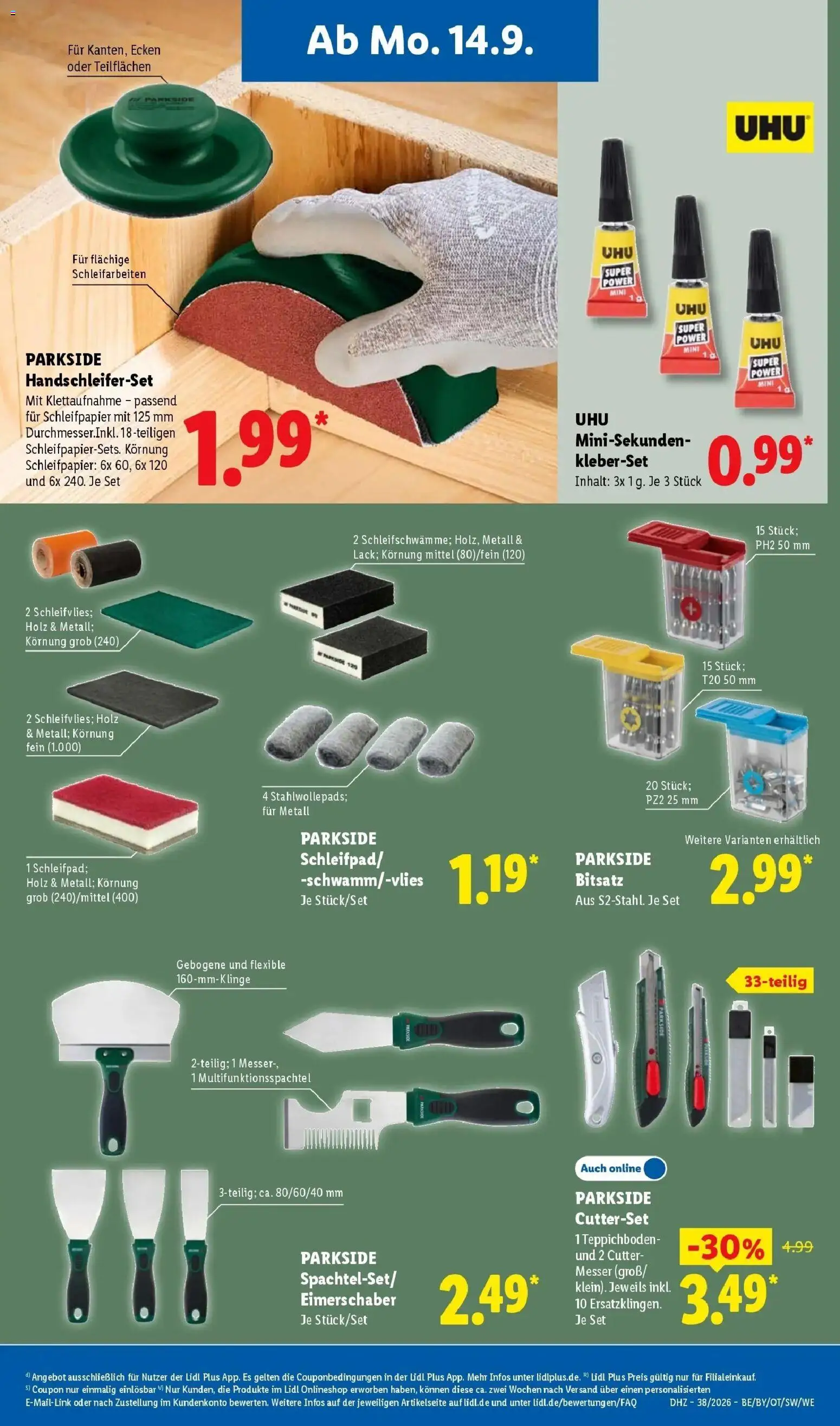 Vorschau von dem Prospekt des Geschäftes Lidl, gültig ab dem 14.09.2026 - Cutter