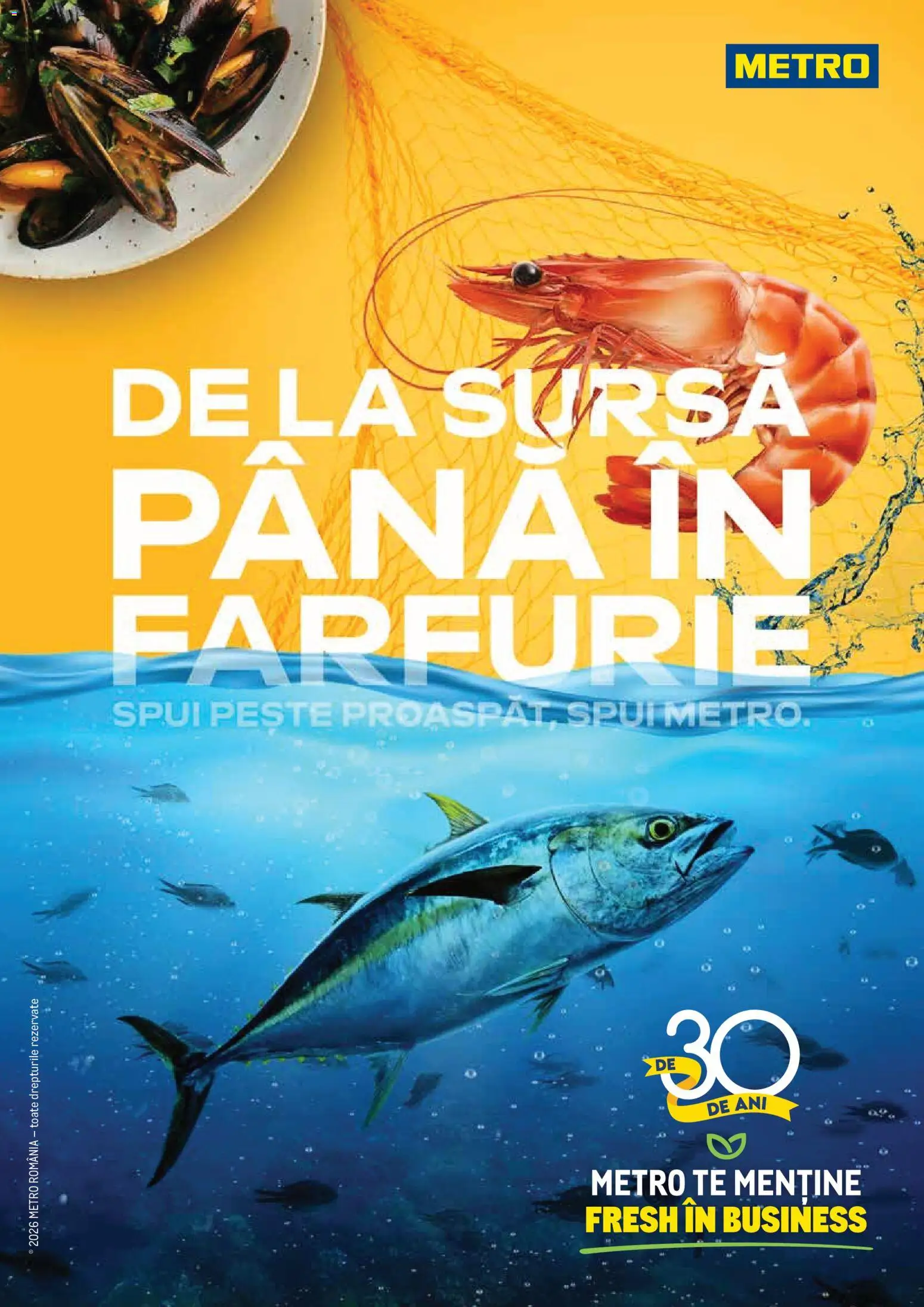 Previzualizarea de cataloage: Metro Metro Catalog Spui pește proaspăt, spui METRO valabil de la 01.10.2026 - Pește