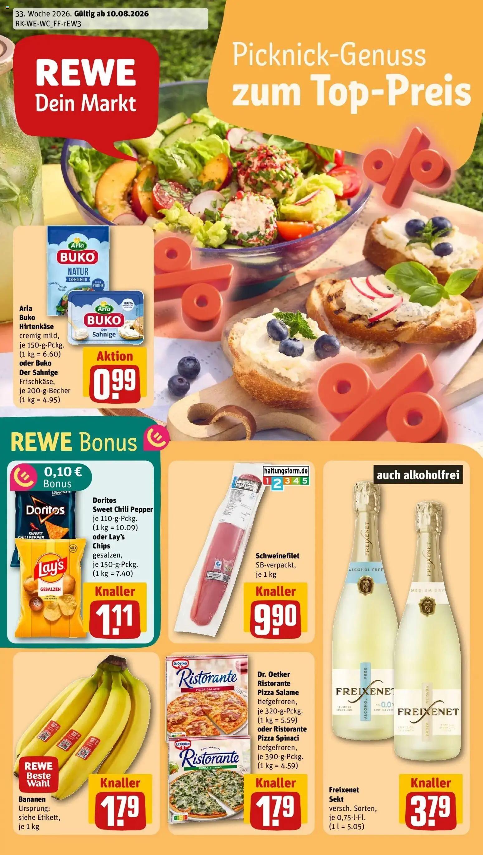 Vorschau von dem Prospekt des Geschäftes Rewe, gültig ab dem 10.08.2026