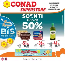 Anteprima dell'opuscolo Conad volantino Sesto San Giovanni dal negozio Conad valido da 29/07/2026