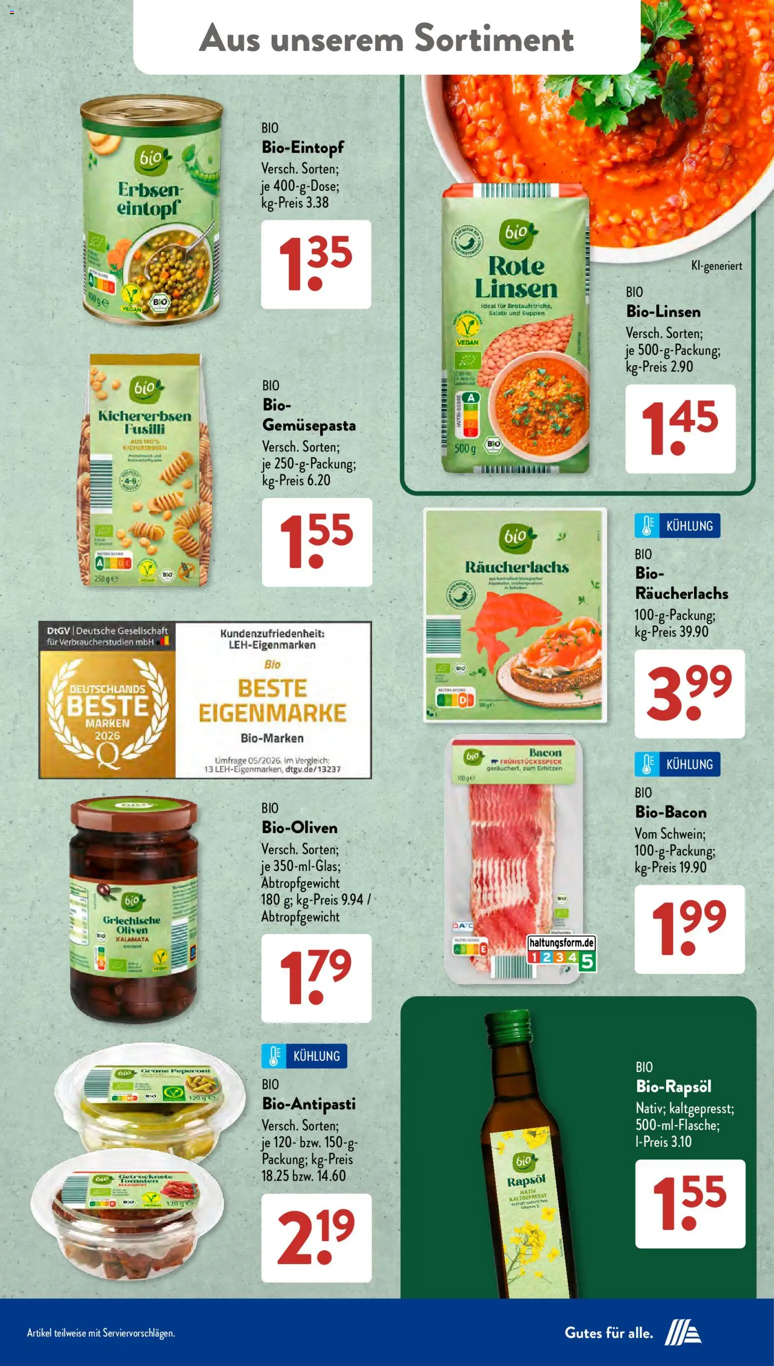 Vorschau von dem Prospekt des Geschäftes Aldi Süd, gültig ab dem 09.11.2026