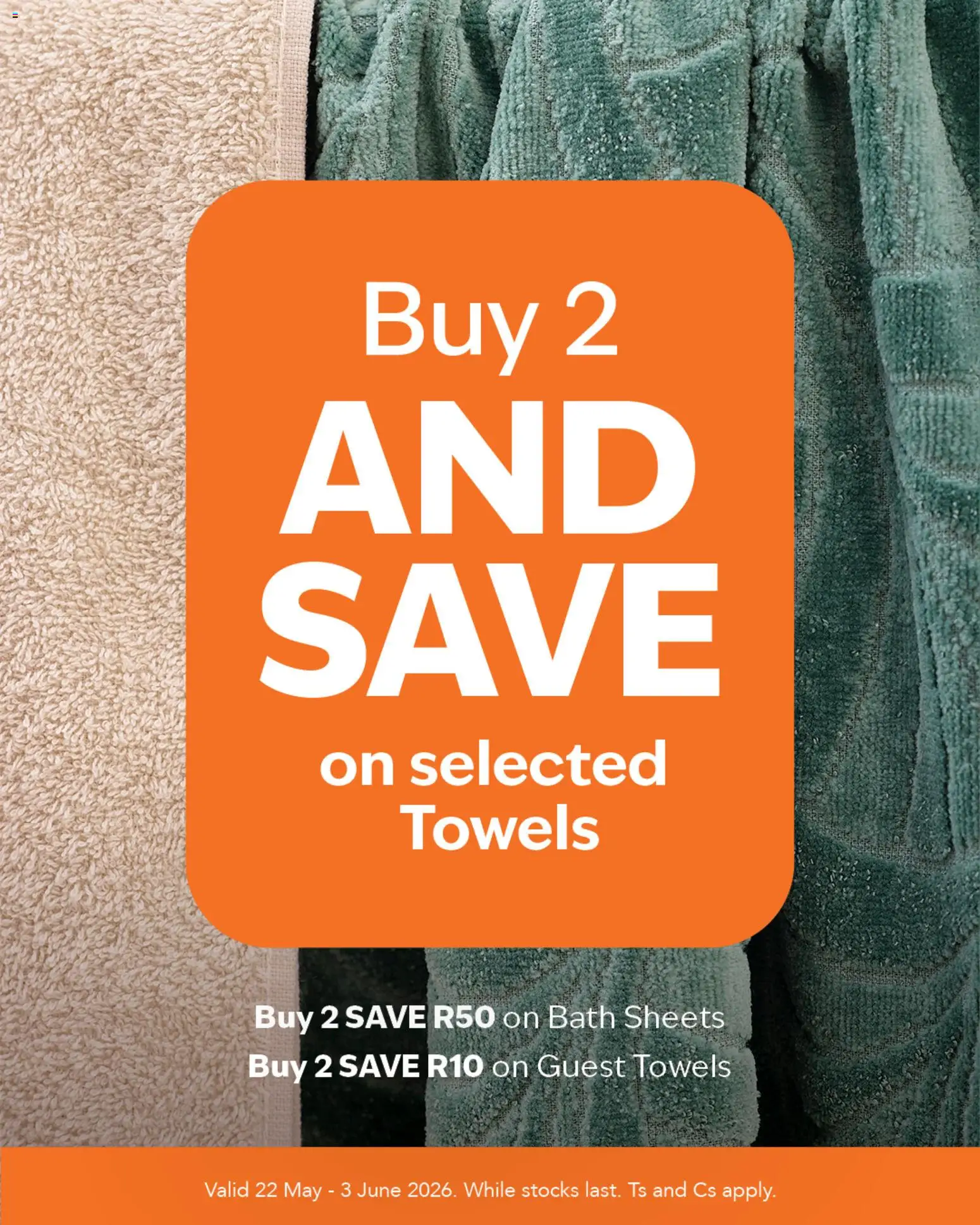 Preview of Sheet Street flyer valid from 22/05/2026 - Bath, Towels