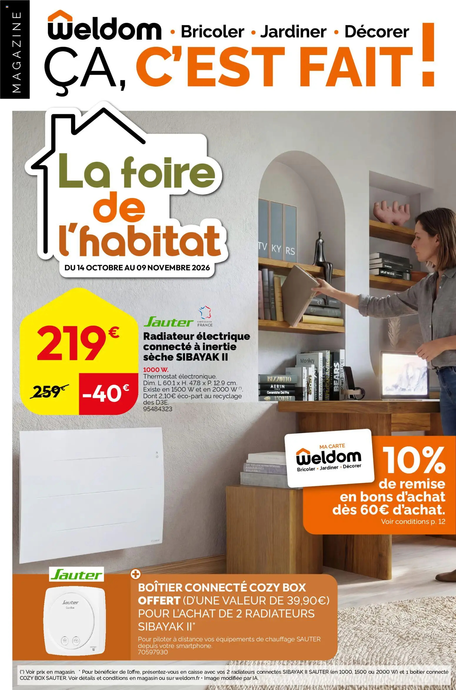 Prévisualisation de Weldom catalogue du magasin Weldom formulaire valide 14/10/2026 - Thé, Magazine, Radiateur