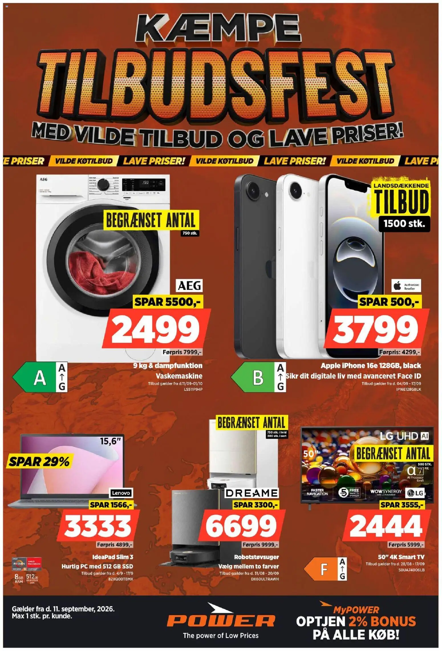 Eksempel på tilbudsavis Power - Tilbudsavis fra butik Power gyldig fra 11/09/2026