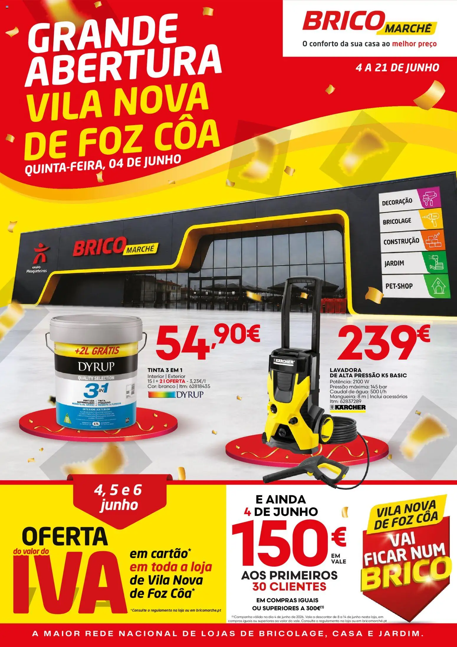 Pré-visualização do folheto da loja BricoMarché válida a partir de 04/06/2026