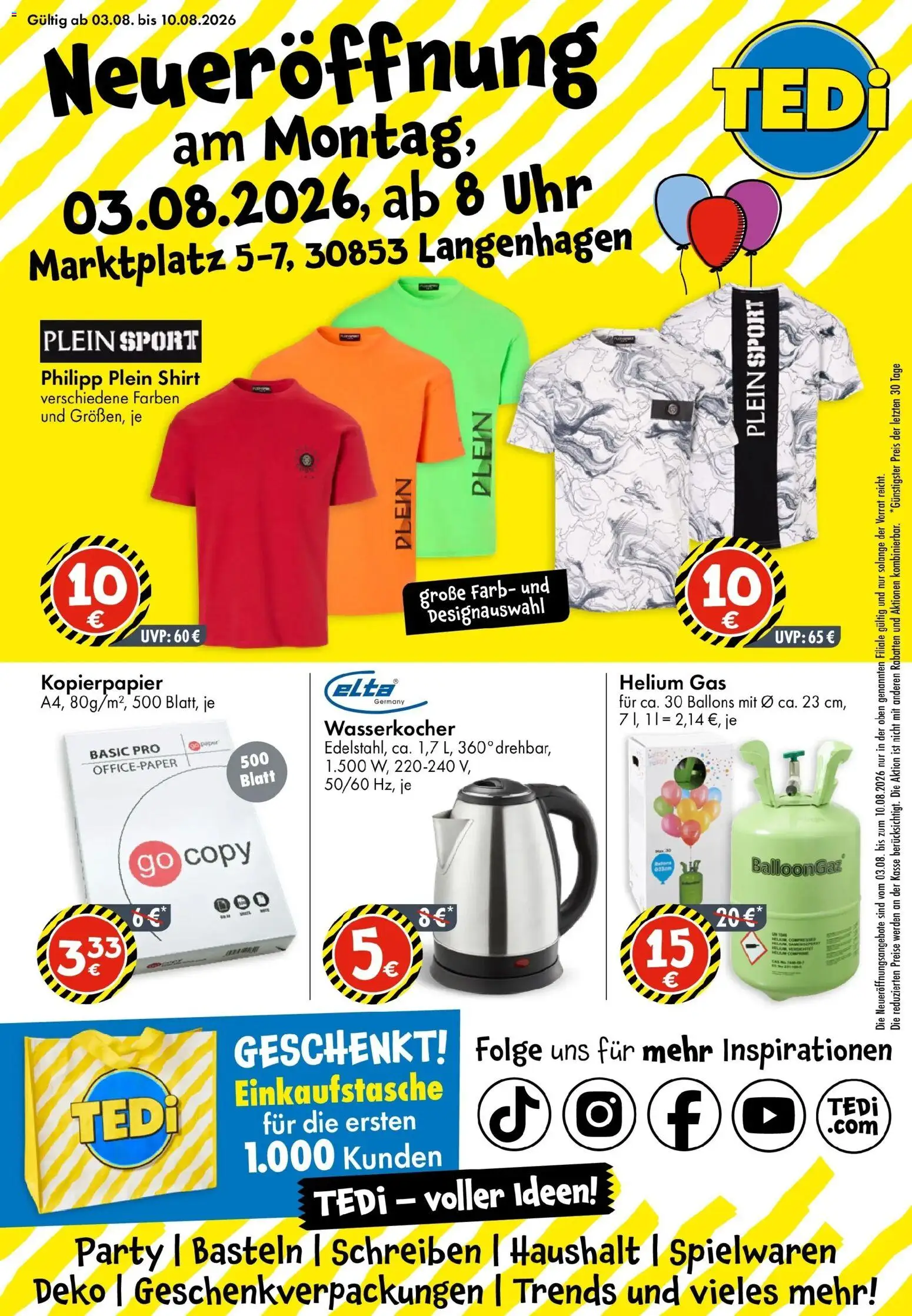Vorschau von dem Prospekt des Geschäftes TEDi, gültig ab dem 03.08.2026