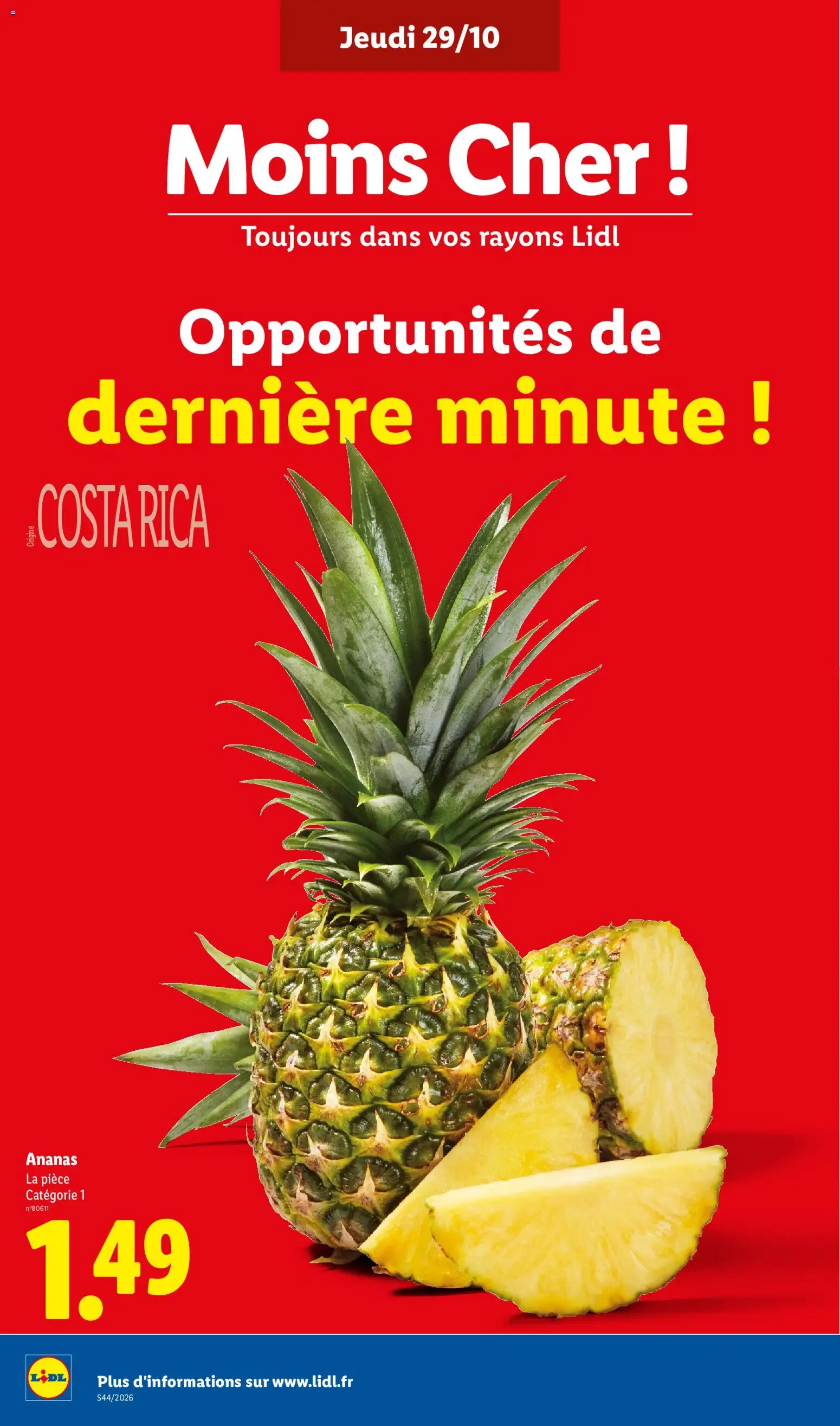 Prévisualisation de LIDL catalogue du magasin LIDL formulaire valide 29/10/2026 - Ananas