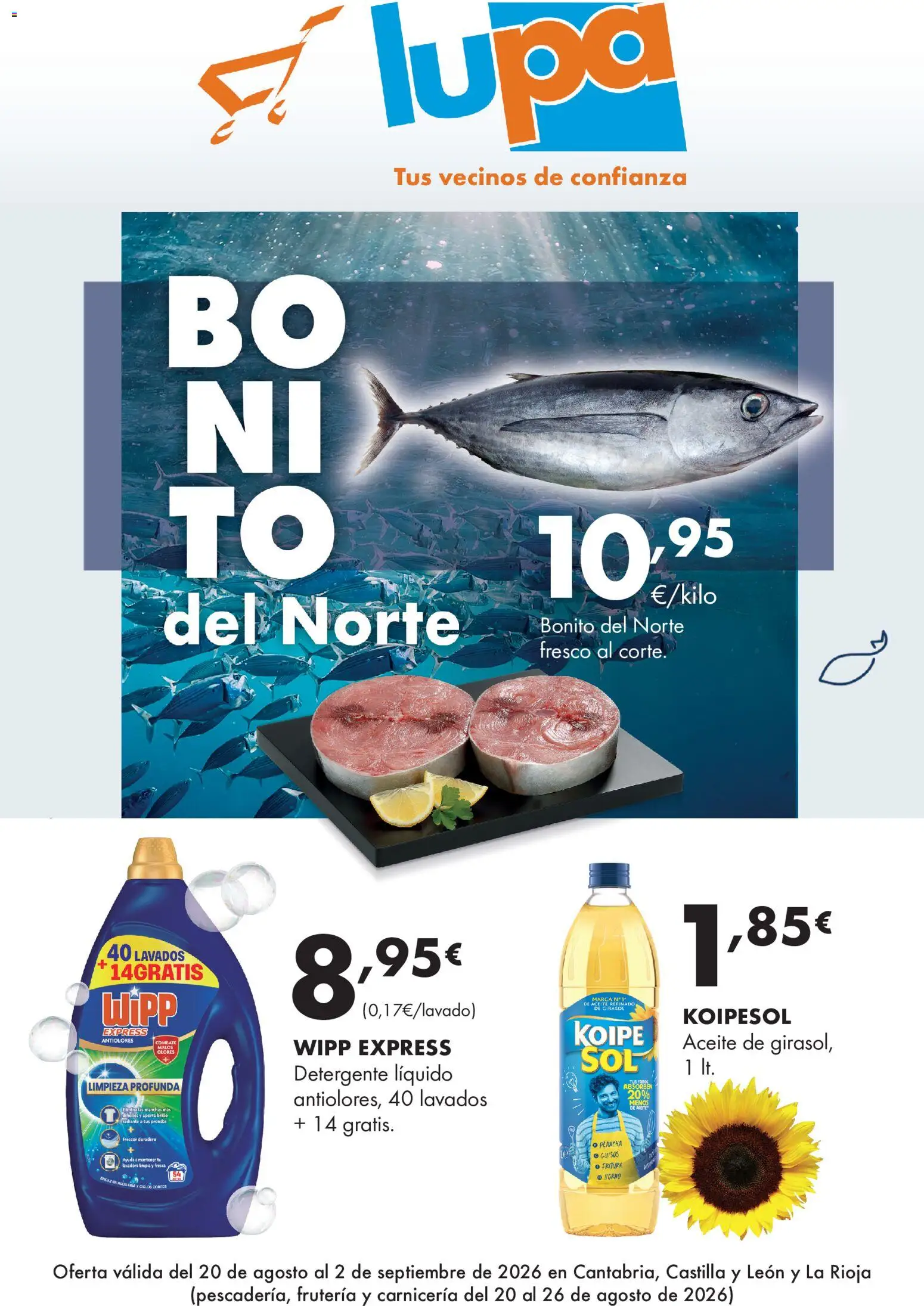 Vista previa del folleto de la tienda Lupa Supermercados válido desde el 20/08/2026 