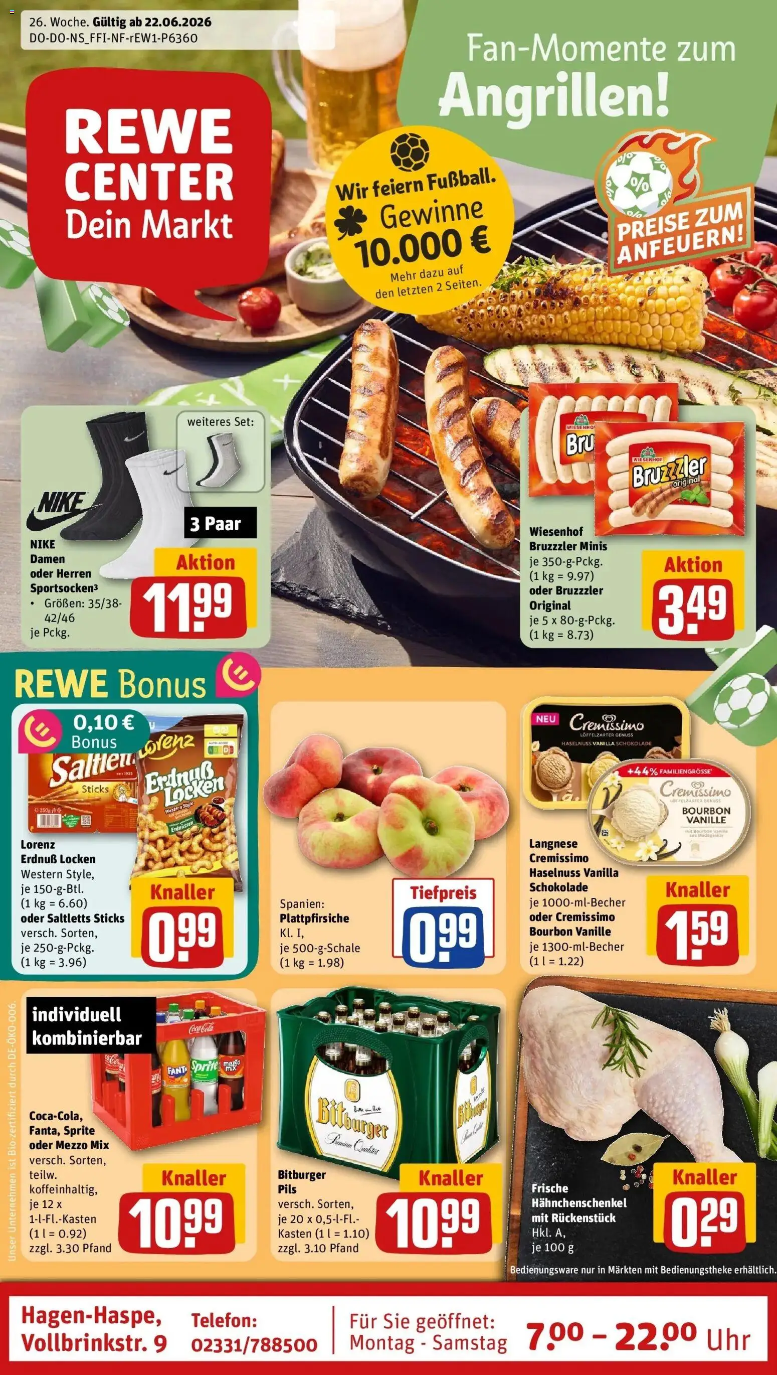 Vorschau von dem Prospekt des Geschäftes Rewe, gültig ab dem 21.06.2026