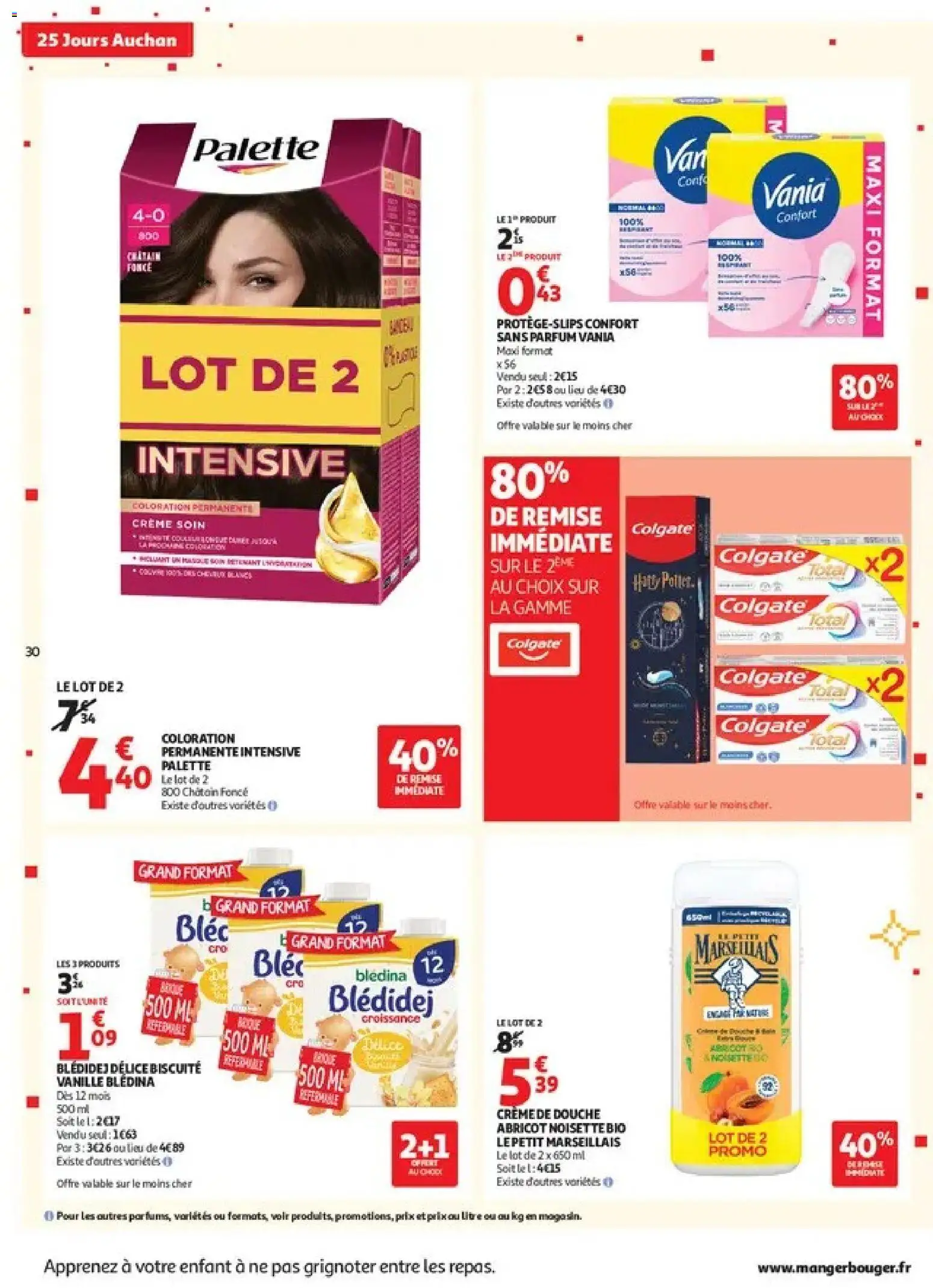 Prévisualisation de Auchan 25 jours 1 supers du magasin Auchan formulaire valide 27/10/2026