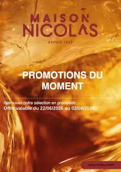 Prévisualisation de Nicolas catalogue du magasin Nicolas formulaire valide 22/06/2026
