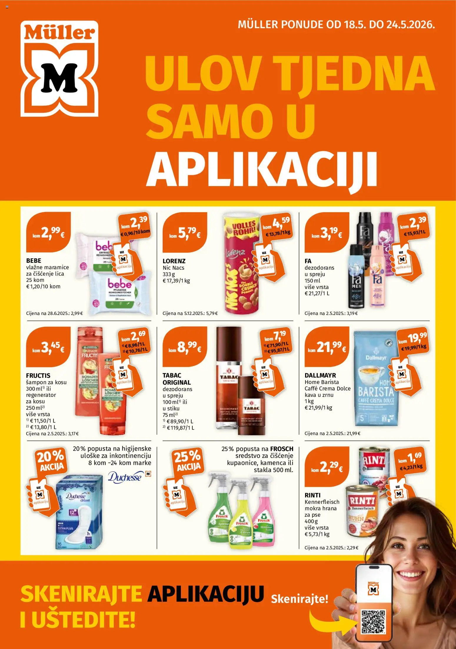Pregled letka Müller Katalog trgovine Müller vrijedi od 18.05.2026