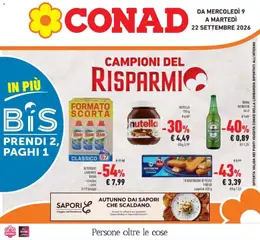 Anteprima dell'opuscolo Conad volantino Gonzaga dal negozio Conad valido da 09/09/2026