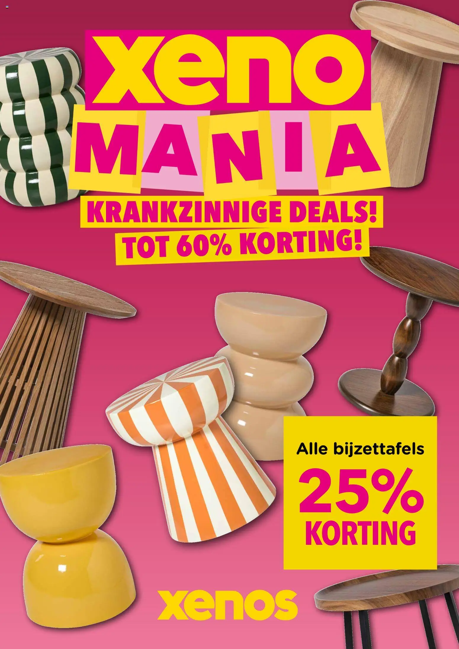 Voorbeeld van Xenos folder van winkel Xenos geldig vanaf 22-05-2026 - Bijzettafels
