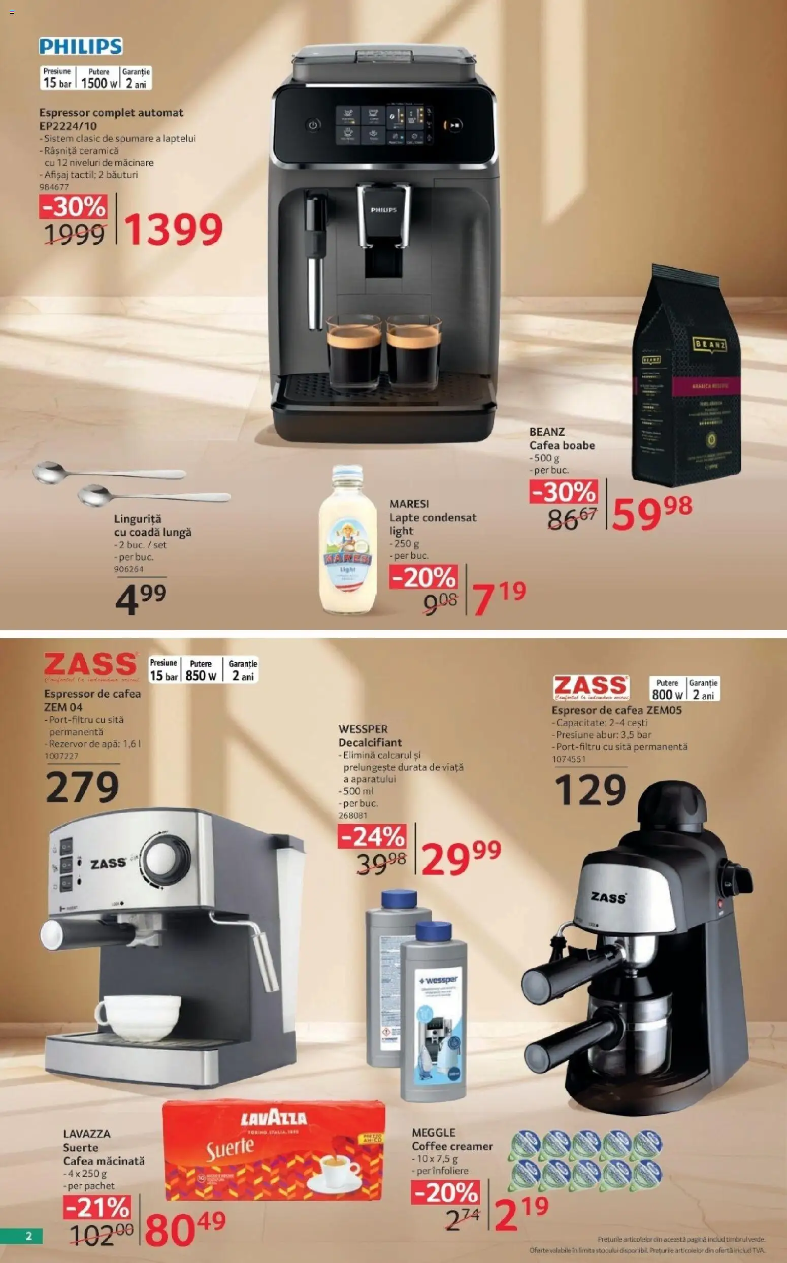 Previzualizarea de cataloage: Selgros Selgros Catalog Oferte de sezon valabil de la 02.10.2026 - Apă, Philips, Cafea, Espressor, Lapte, Sită, Cafea macinata