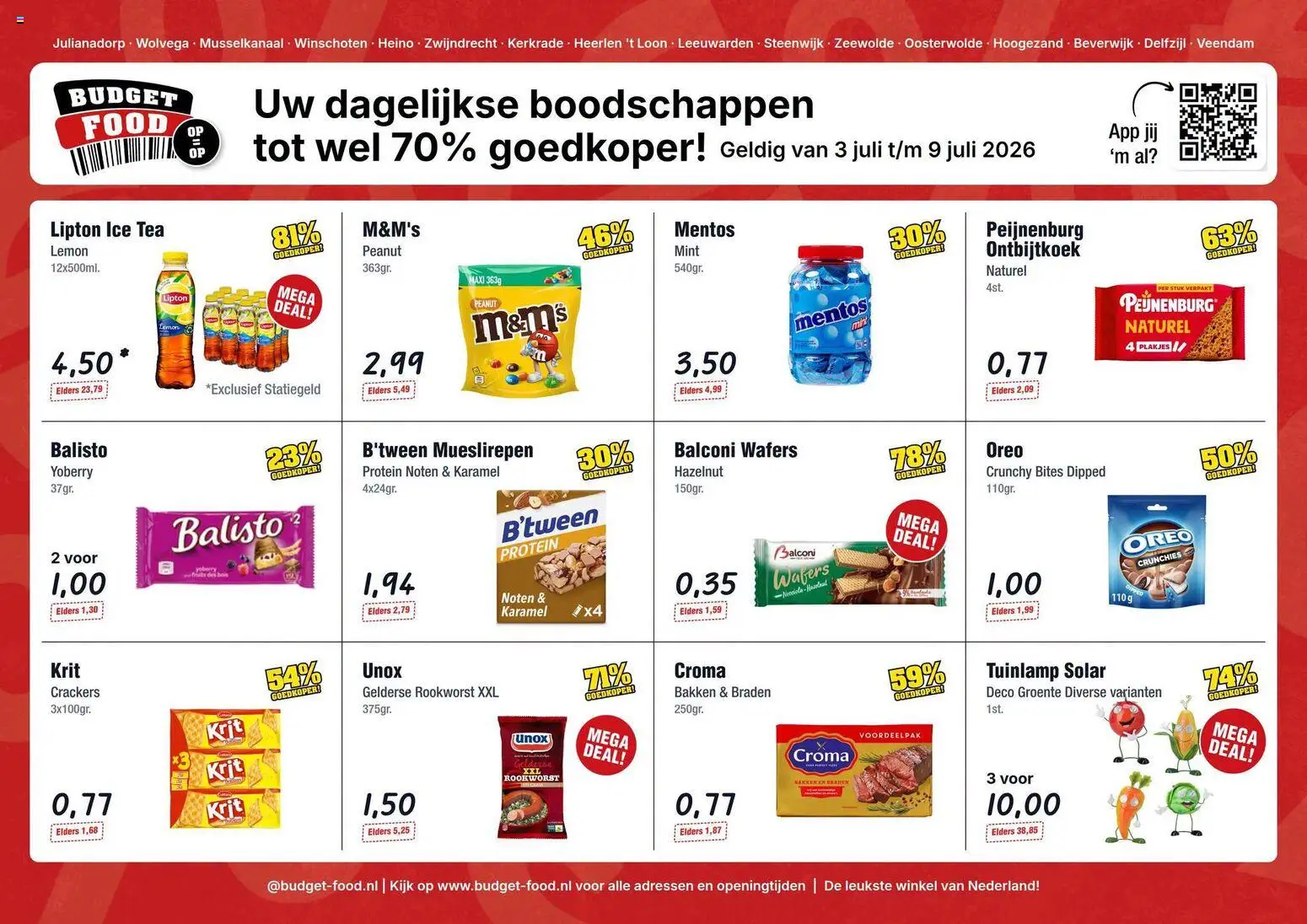 Voorbeeld van Budget Food folder van winkel Budget Food geldig vanaf 03-07-2026