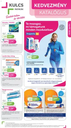 Kulcs Patika - Kulcs Patika akciós újság megtekintése, amely érvényes 2026.04.01.-től