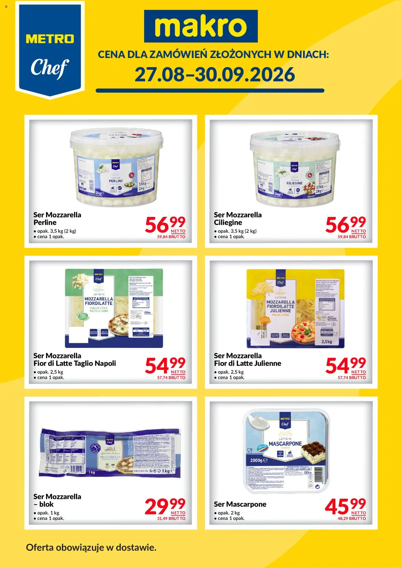 Pogląd gazetki "Makro gazetka - Metro Chef w dostawie" ze sklepu Makro ważnej od 27.08.2026