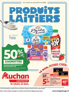 Prévisualisation de Auchan Produits laitiers supers du magasin Auchan formulaire valide 05/05/2026