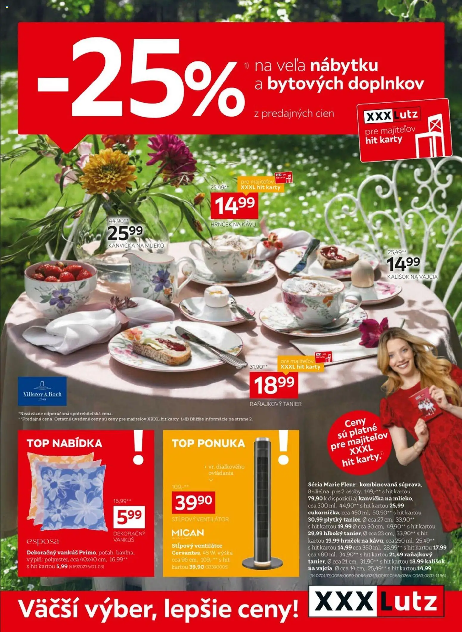 Náhľad XXXLutz letáku platného od 01.06.2026 - Mlieko, Vajcia, Vankúš, Ventilátor