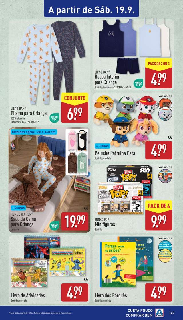 Novo folheto Aldi a partir de 14/09