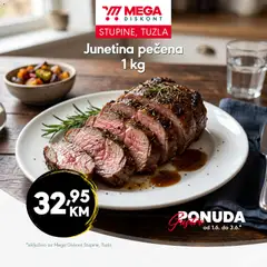 Pregled letka Mega Diskont gastro ponuda trgovine Mega Diskont vrijedi od 01.06.2026