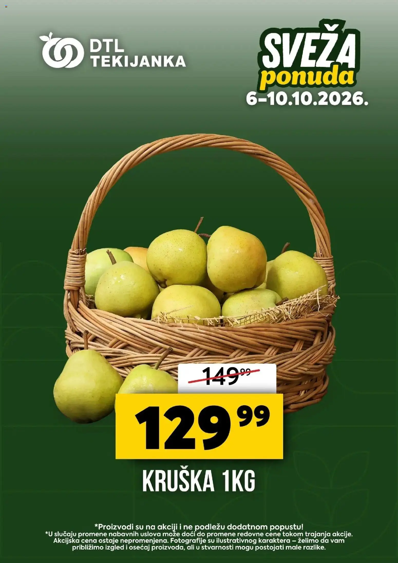 Pregled Tekijanka kataloga - važi od 06.10.2026