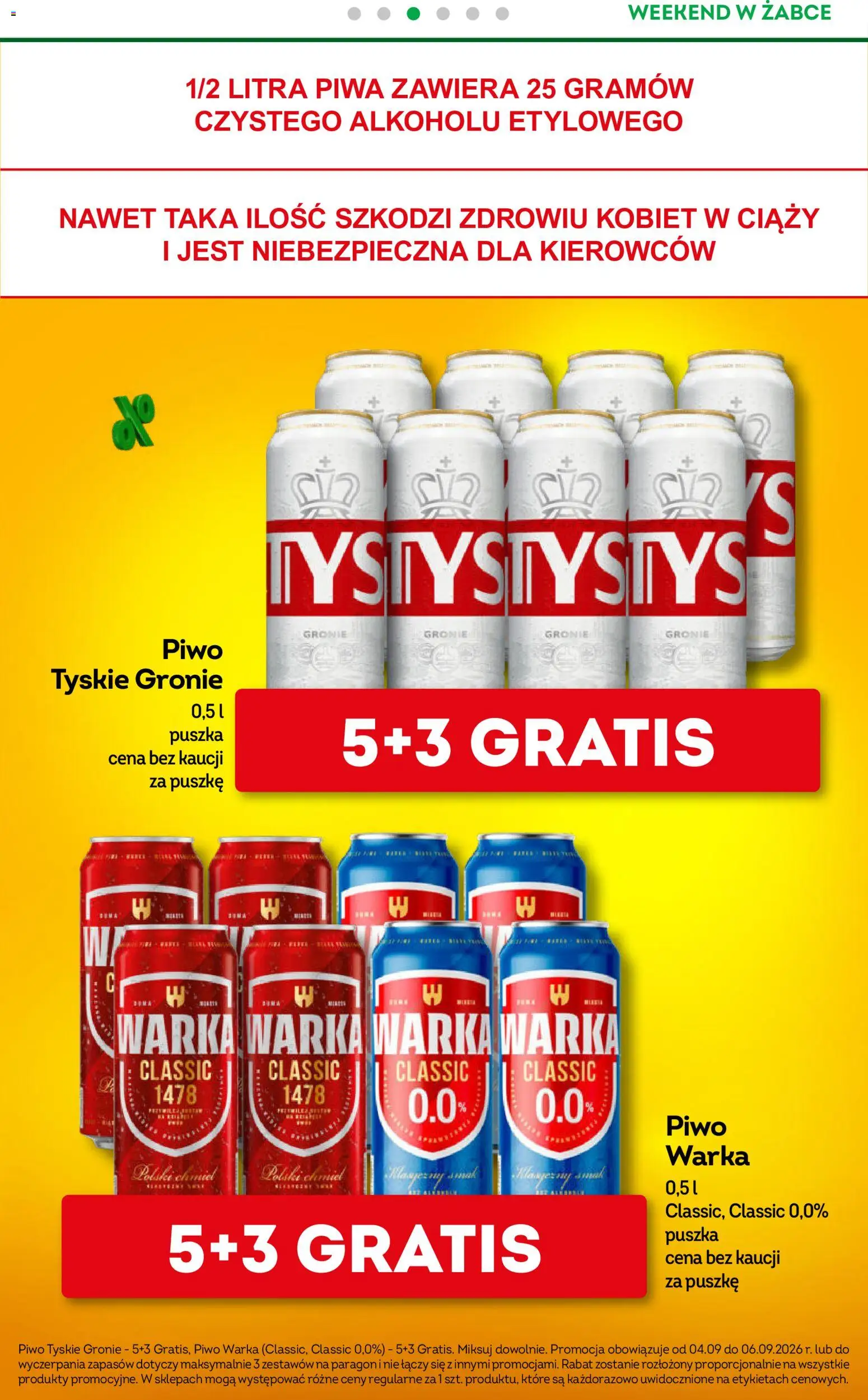 Pogląd gazetki "Żabka gazetka - Weekendowe promocje" ze sklepu Żabka ważnej od 04.09.2026